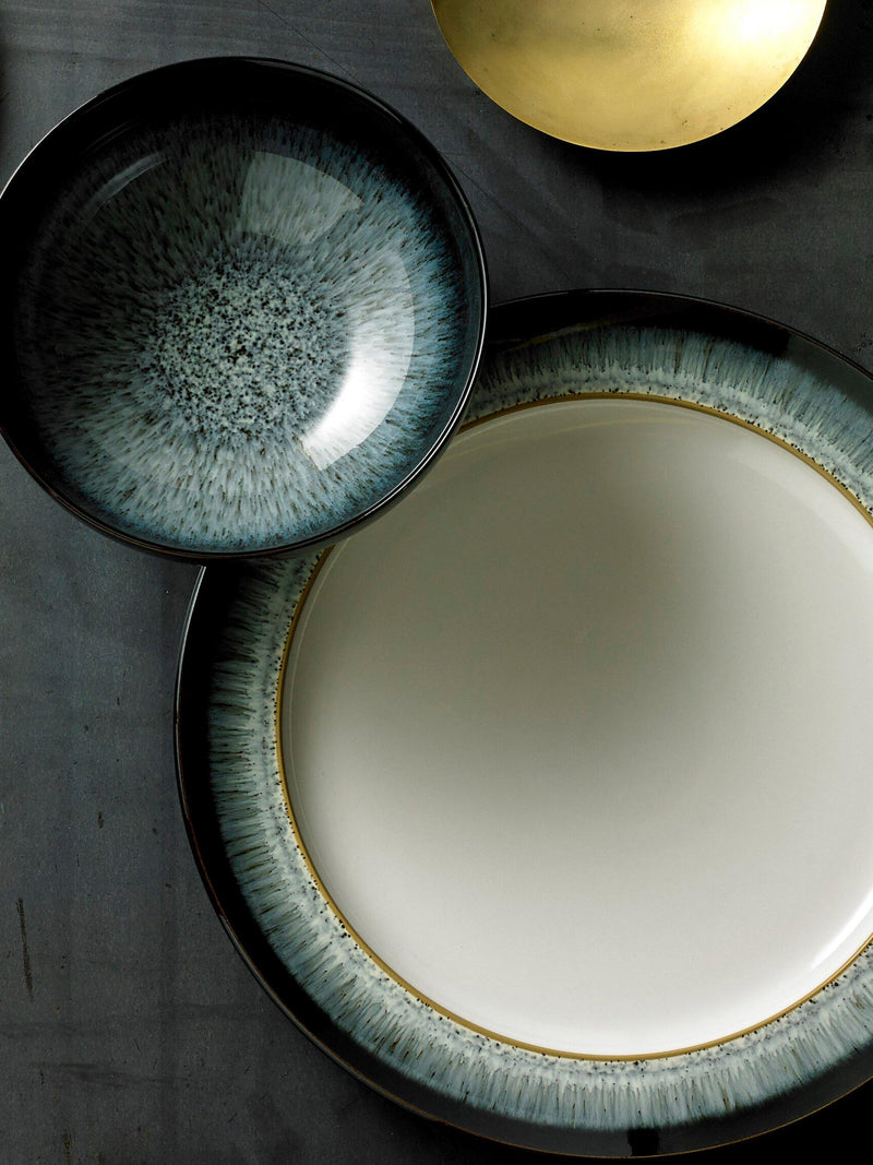 Denby Halo stoneware dinnerware set 12-piece, imported from the UK