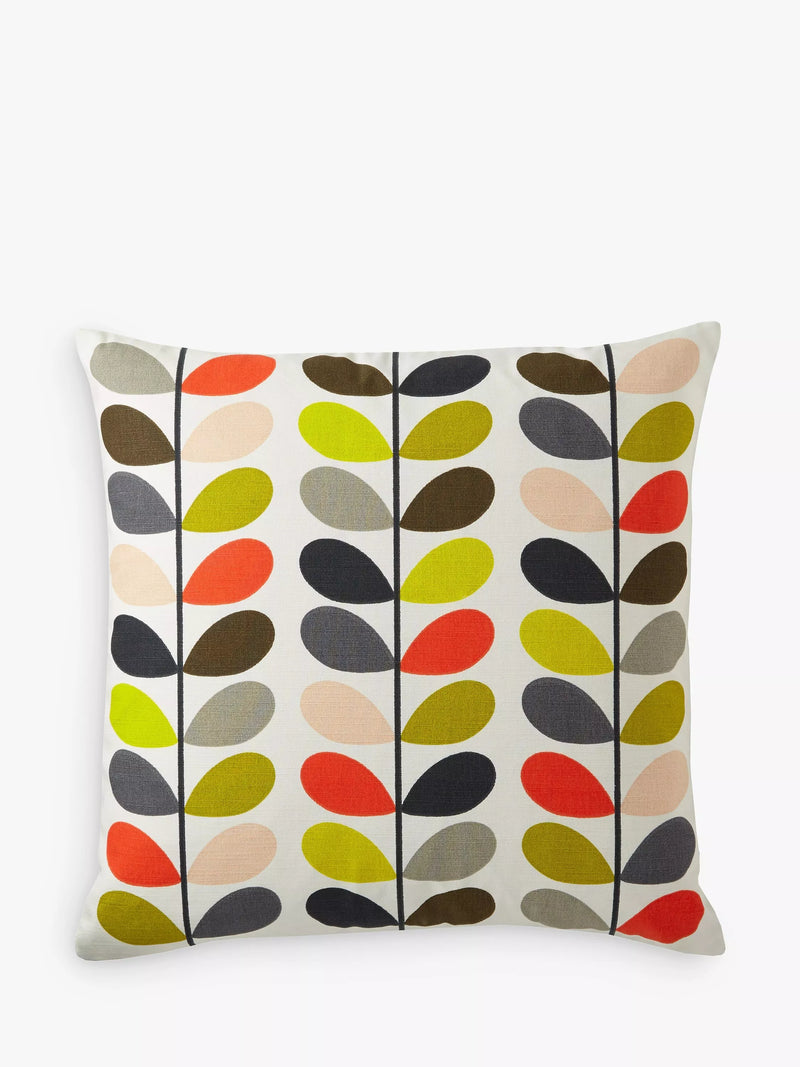 Orla Kiely small linear stem cushion 50x50cm (British brand)