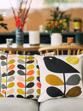 Orla Kiely small linear stem cushion 50x50cm (British brand)