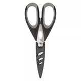 John Lewis stainless steel kitchen scissors black grey, imported from the UK