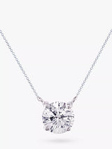 John Lewis E.W Adams 18ct White Gold Solitaire Diamond Pendant Necklace- Buy online at McGrocer