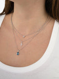 E.W Adams solitaire diamond pendant necklace 0.30ct (British brand)