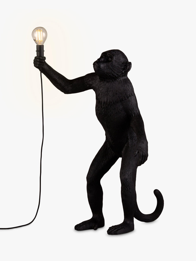 Seletti monkey table lamp black 54cm (British brand)