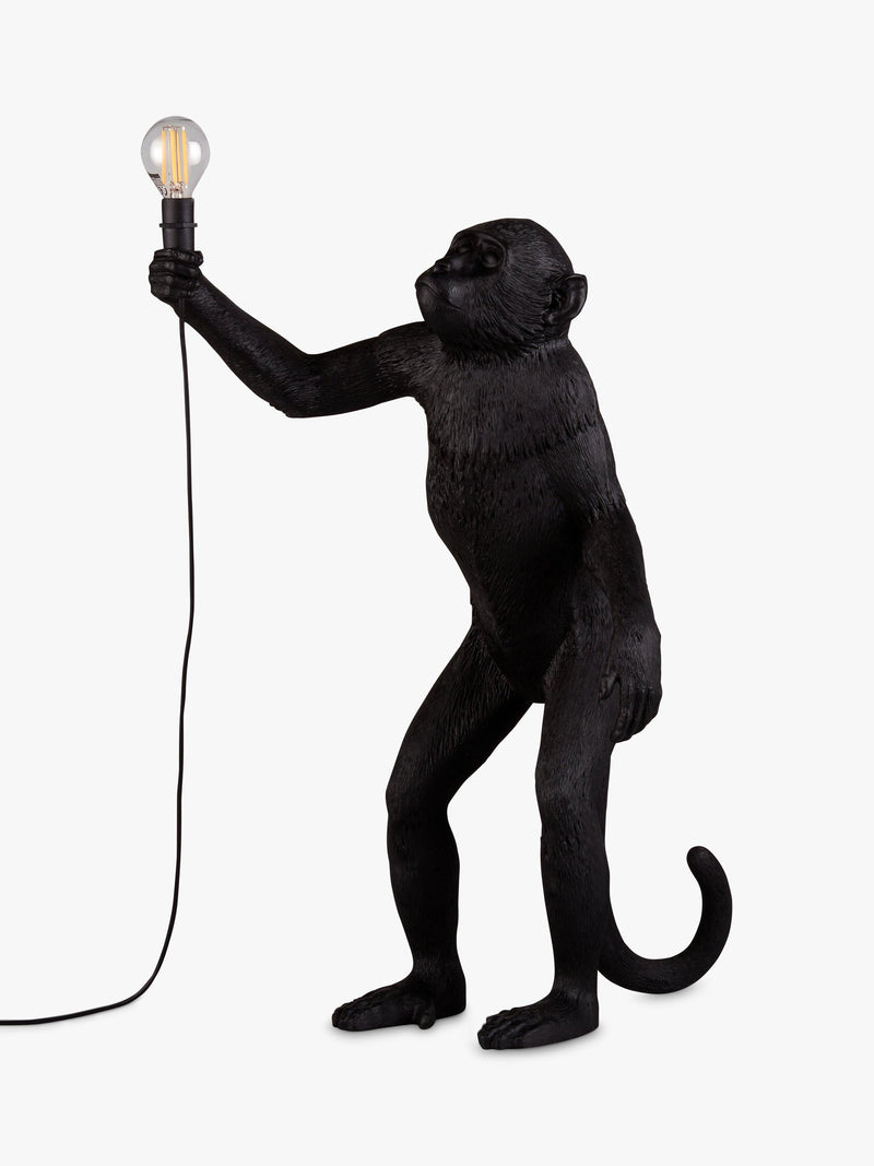 Seletti monkey table lamp black 54cm (British brand)