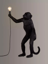 John Lewis Seletti Standing Indoor/Outdoor Monkey Table Lamp Black- Buy online at McGrocer