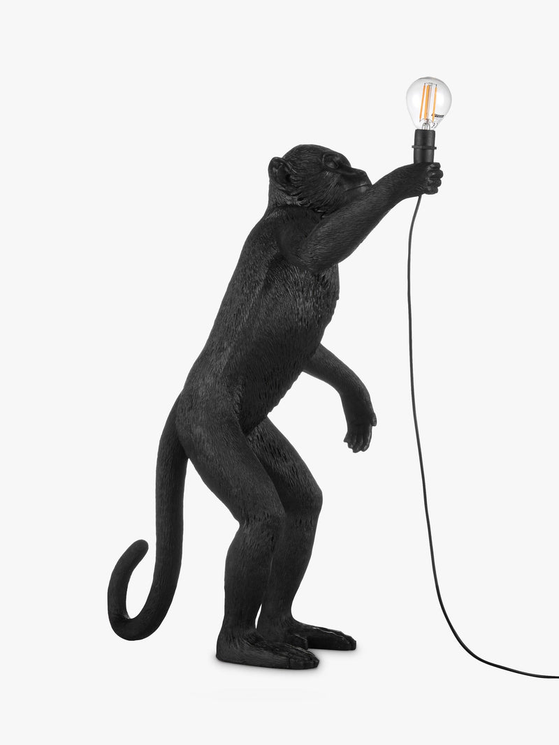Seletti monkey table lamp black 54cm (British brand)