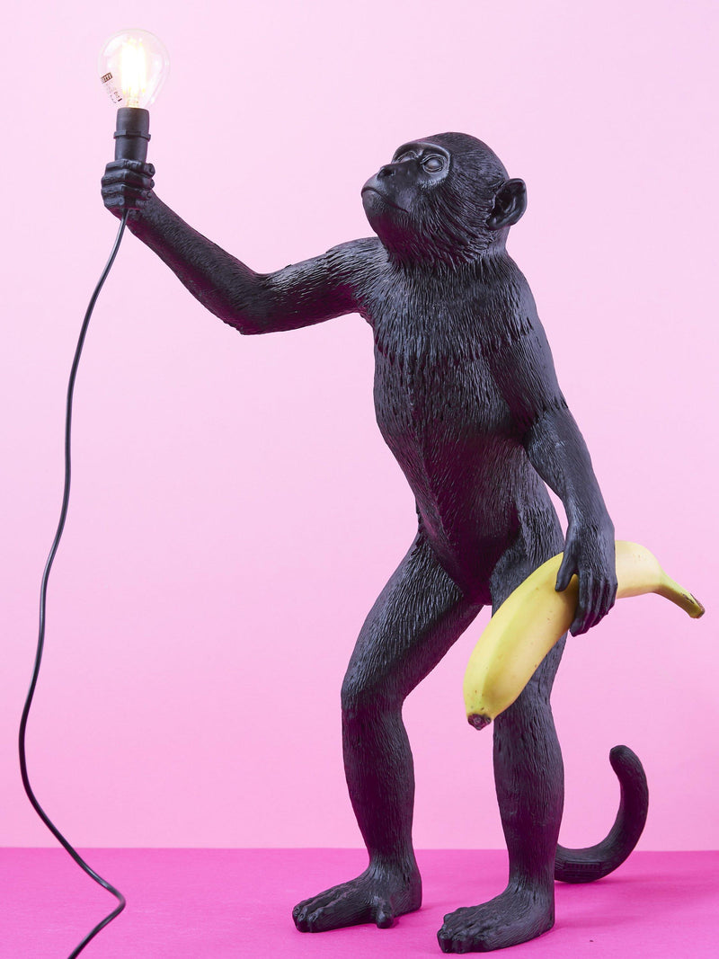 Seletti monkey table lamp black 54cm (British brand)