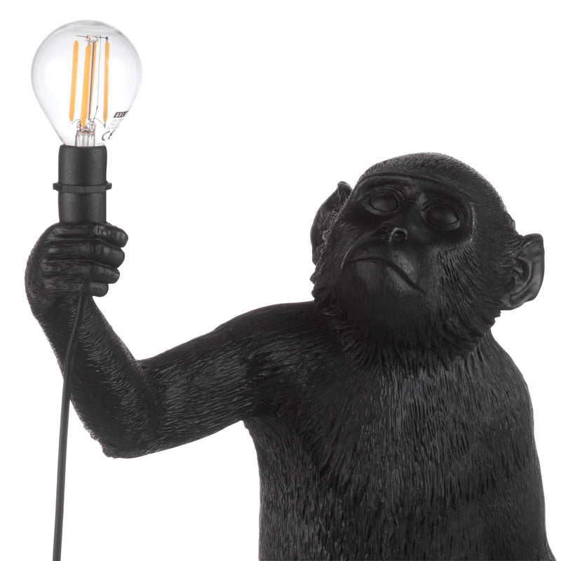 Seletti monkey table lamp black 54cm (British brand)