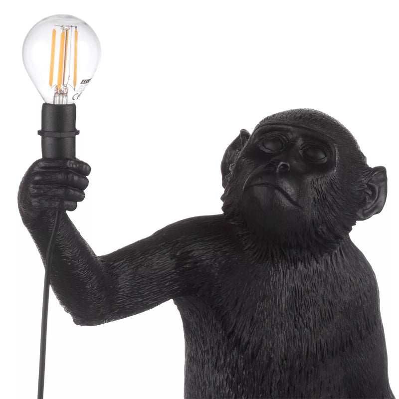 Seletti monkey table lamp black 54cm (British brand)