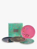 Sara Miller Chelsea Collection birds cake plates set of 4 - imported from the UK