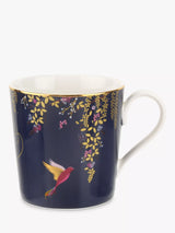 John Lewis Sara Miller Chelsea Collection Hummingbird Mug Navy 340ml- Buy online at McGrocer