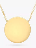 IBB personalised 9ct gold disc pendant necklace, UK version