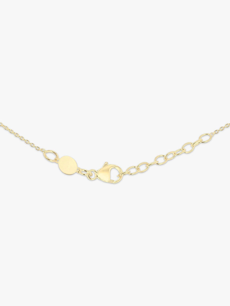 IBB personalised 9ct gold disc pendant necklace, UK version