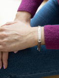 IBB sterling silver ID curb chain bracelet 19cm, UK version