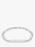 IBB bracelet personalised figaro chain 19cm - British product