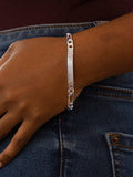 IBB bracelet personalised figaro chain 19cm - British product