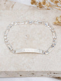IBB bracelet personalised figaro chain 19cm - British product
