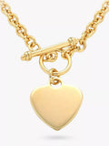 IBB personalised heart necklace gold plated sterling silver, imported from the UK