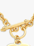 IBB personalised heart necklace gold plated sterling silver, imported from the UK