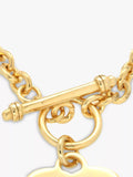 IBB personalised heart necklace gold plated sterling silver, imported from the UK