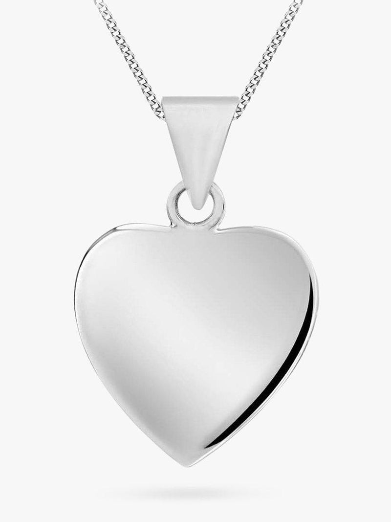 IBB personalised sterling silver heart necklace, UK version