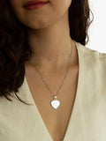 IBB personalised sterling silver heart necklace, UK version