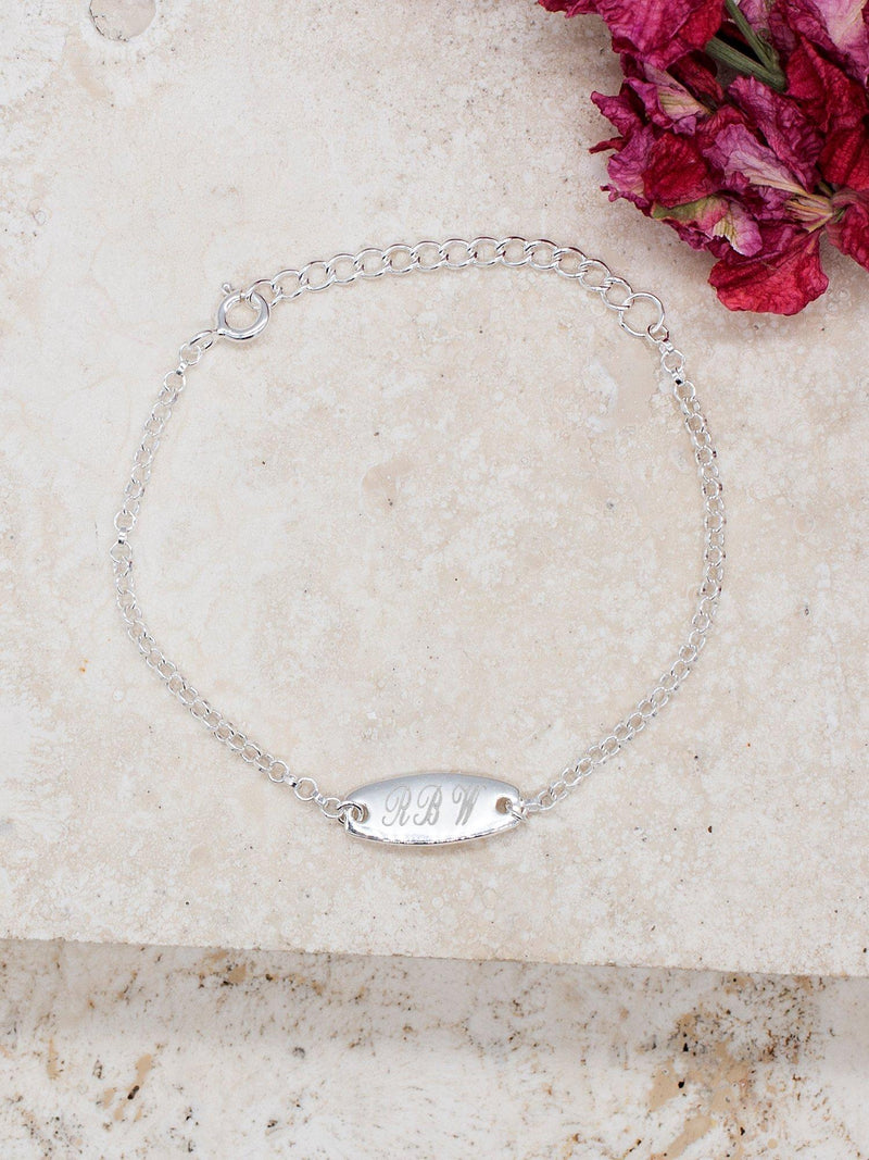 IBB children's sterling silver ID bracelet - British product