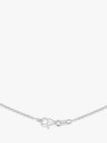 IBB sterling silver drawn heart necklace 43cm (British brand)