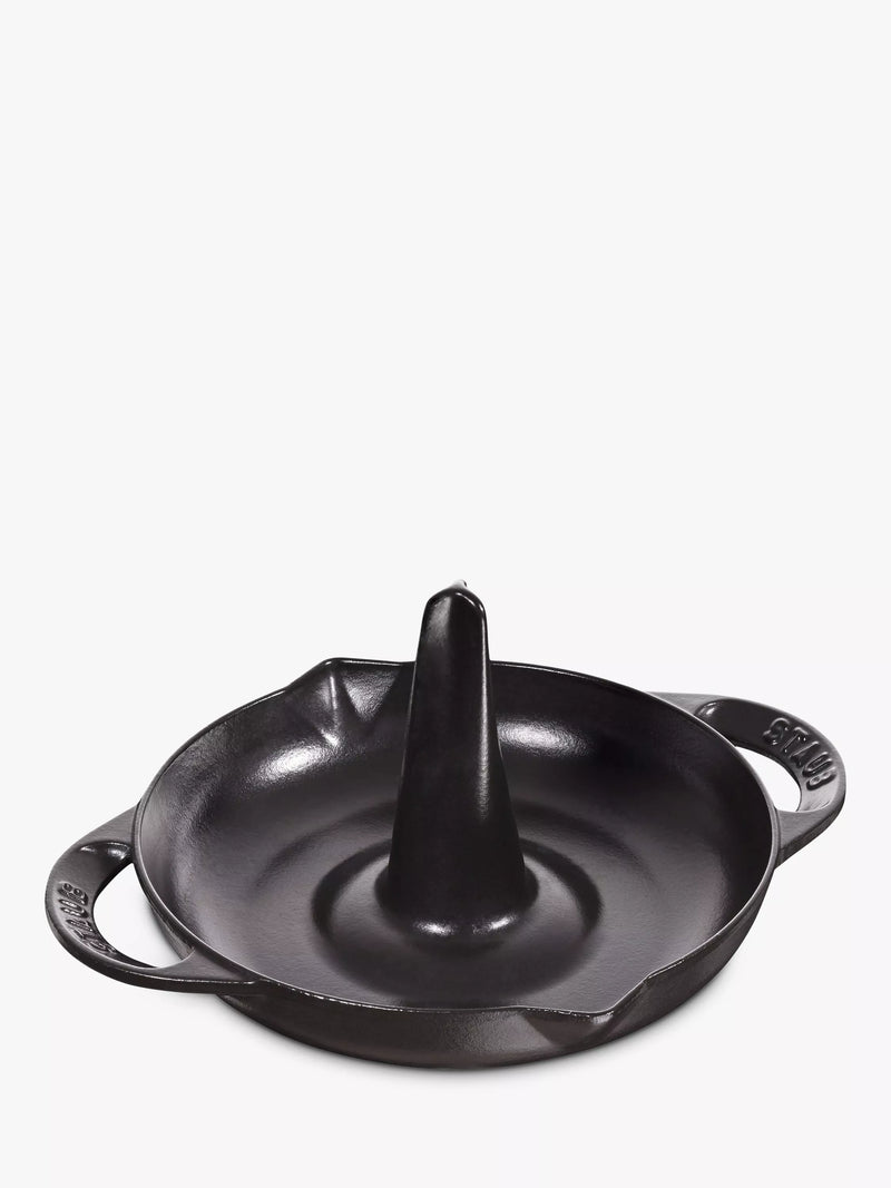 STAUB Vertical Chicken Roaster 24cm Black (British brand)