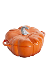 John Lewis STAUB Pumpkin Cocotte Cast Iron Casserole, 24cm, Cinnamon- Buy online at McGrocer