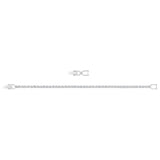 Swarovski Emily crystal tennis bracelet silver, UK version