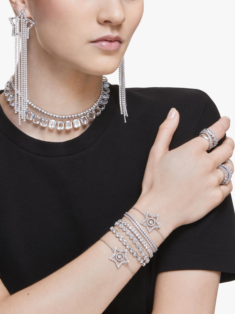 Swarovski Emily crystal tennis bracelet silver, UK version