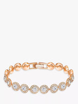 John Lewis Swarovski Angelic Round Crystal Bracelet, Rose Gold, 17cm- Buy online at McGrocer