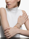 Swarovski Angelic round crystal bracelet rose gold 17cm - British product