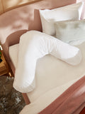 John Lewis synthetic V-shaped support pillow with Teflon protection, soft firmness, UK version