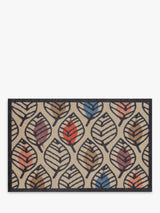John Lewis Turtle Mat Stencil Leaf Door Mat, Multi- Buy online at McGrocer