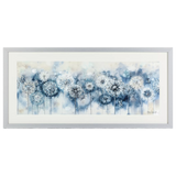 John Lewis blue dandelion embellished framed print 50x105cm - British product
