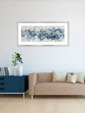 John Lewis blue dandelion embellished framed print 50x105cm - British product