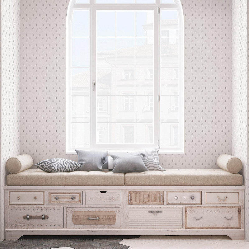 Galerie Small Anchors Wallpaper with tiny anchors print (British brand)