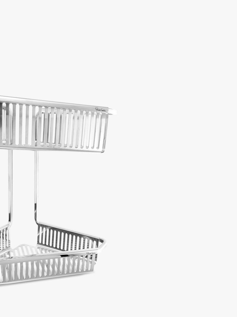 Robert Welch Burford double corner shower basket stainless steel - British product