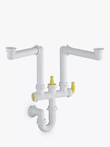 John Lewis BLANCO 2 Bowl Kitchen Sink Odour Trap Plumbing Connector Kit- Buy online at McGrocer