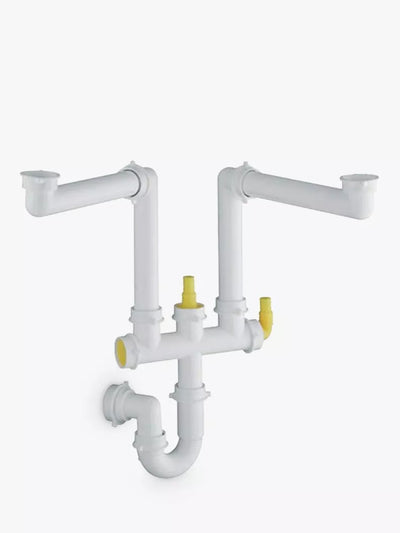 John Lewis BLANCO 2 Bowl Kitchen Sink Odour Trap Plumbing Connector Kit- Buy online at McGrocer