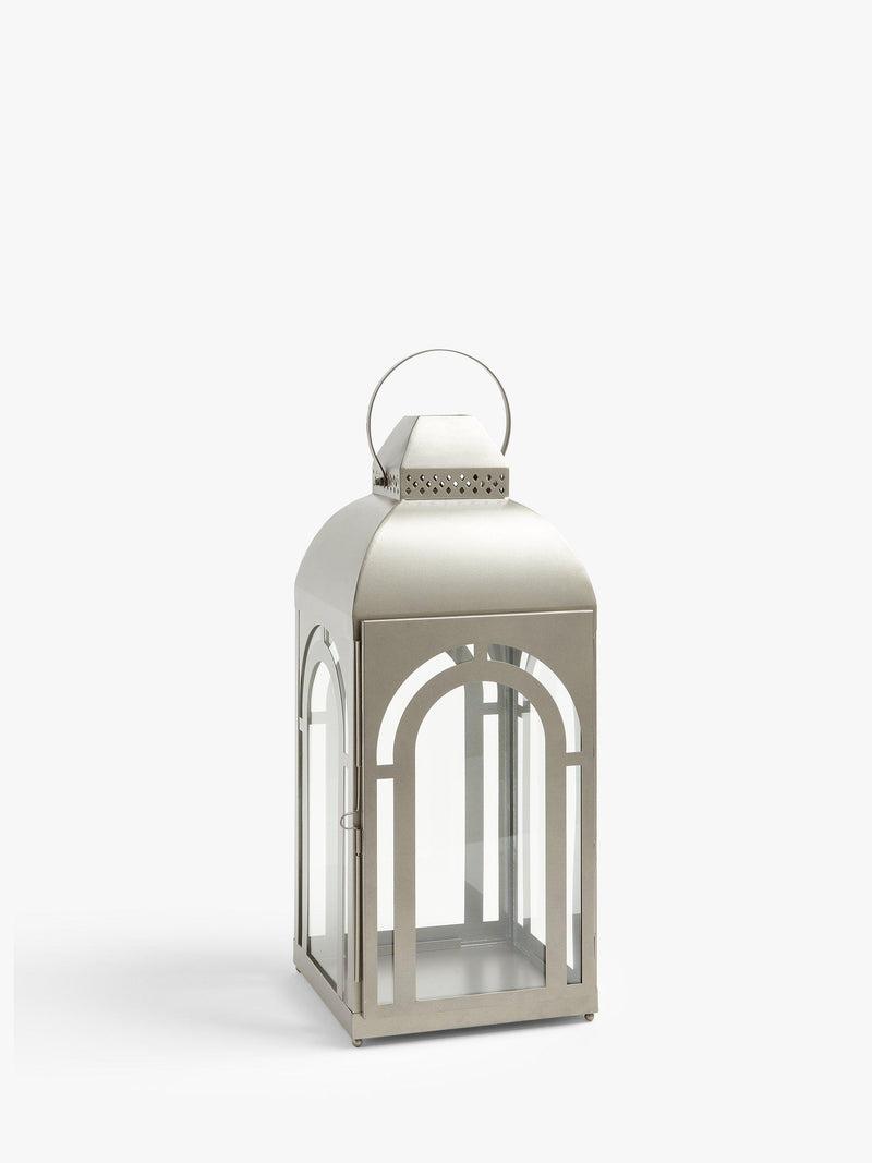John Lewis Henley large glass lantern for pillar candles, UK version