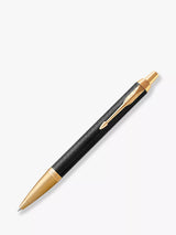 John Lewis PARKER IM Premium Chiselled Ballpoint Pen, Black/Gold- Buy online at McGrocer