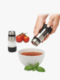 OXO salt and pepper grinders set stainless steel acrylic (British brand)