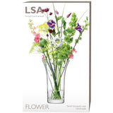 LSA International clear glass vase 26cm, UK version
