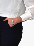 Nina B sterling silver cuff bangle (British brand)