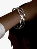 Nina B sterling silver cuff bangle (British brand)