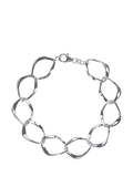 Nina B silver sterling bracelet with graduated links, imported from the UK