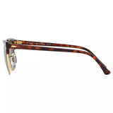 Ray-Ban men's Clubmaster polarised sunglasses tortoise green, UK version